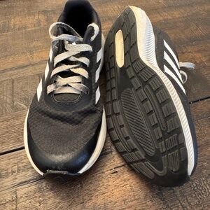 Adidas kids Black Running Shoes